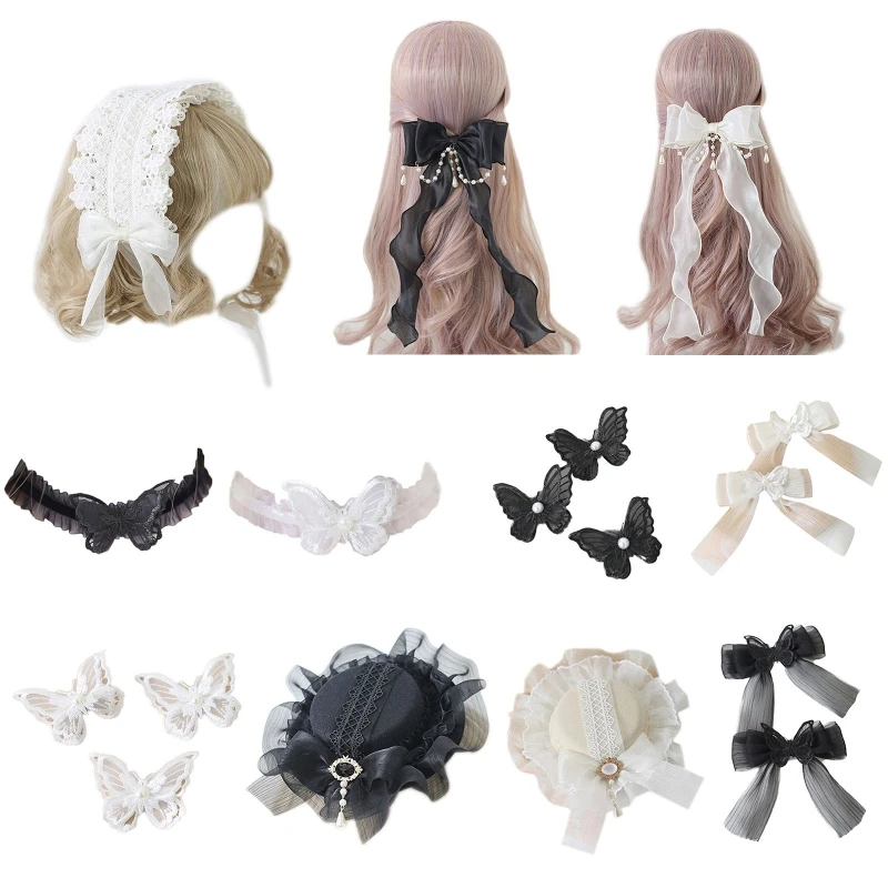 

Cute Hair Pins for Girls Bowknot Shapes Headband Kids Festival Hair Supplies