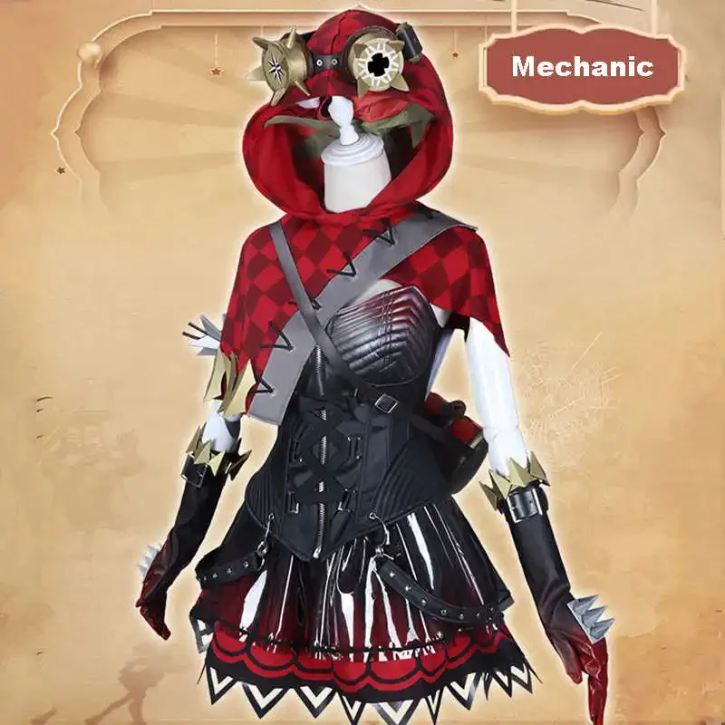 Оригинальный костюм персонажа игры V-образной формы Трейси Резника красная юбка