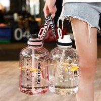 2l large capcity water bottle shaker bottle with handle outdoor camping portable travel drinking bpa free plastic water bottles
