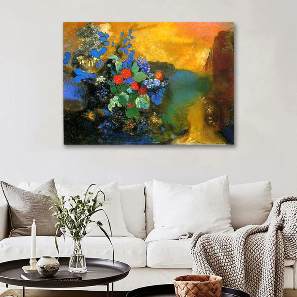 Одинлон Редон 《Офелия》Репродукция масляной живописи Искусство Печать на