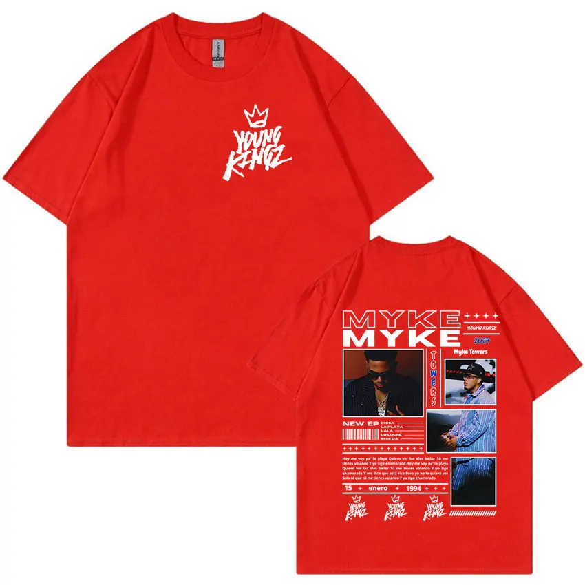 Футболка мужская с принтом Rapper Myke tower Модная хлопковая тенниска короткими