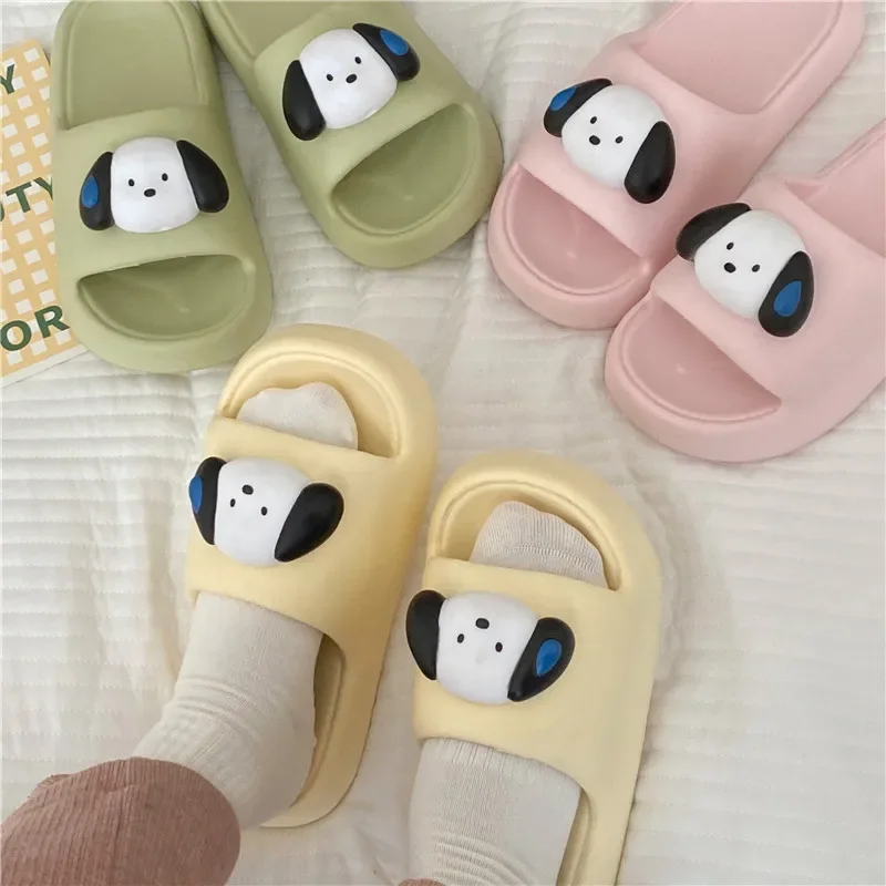 Сандалии Snoopy женские на толстой подошве летние домашние Тапочки для ванной