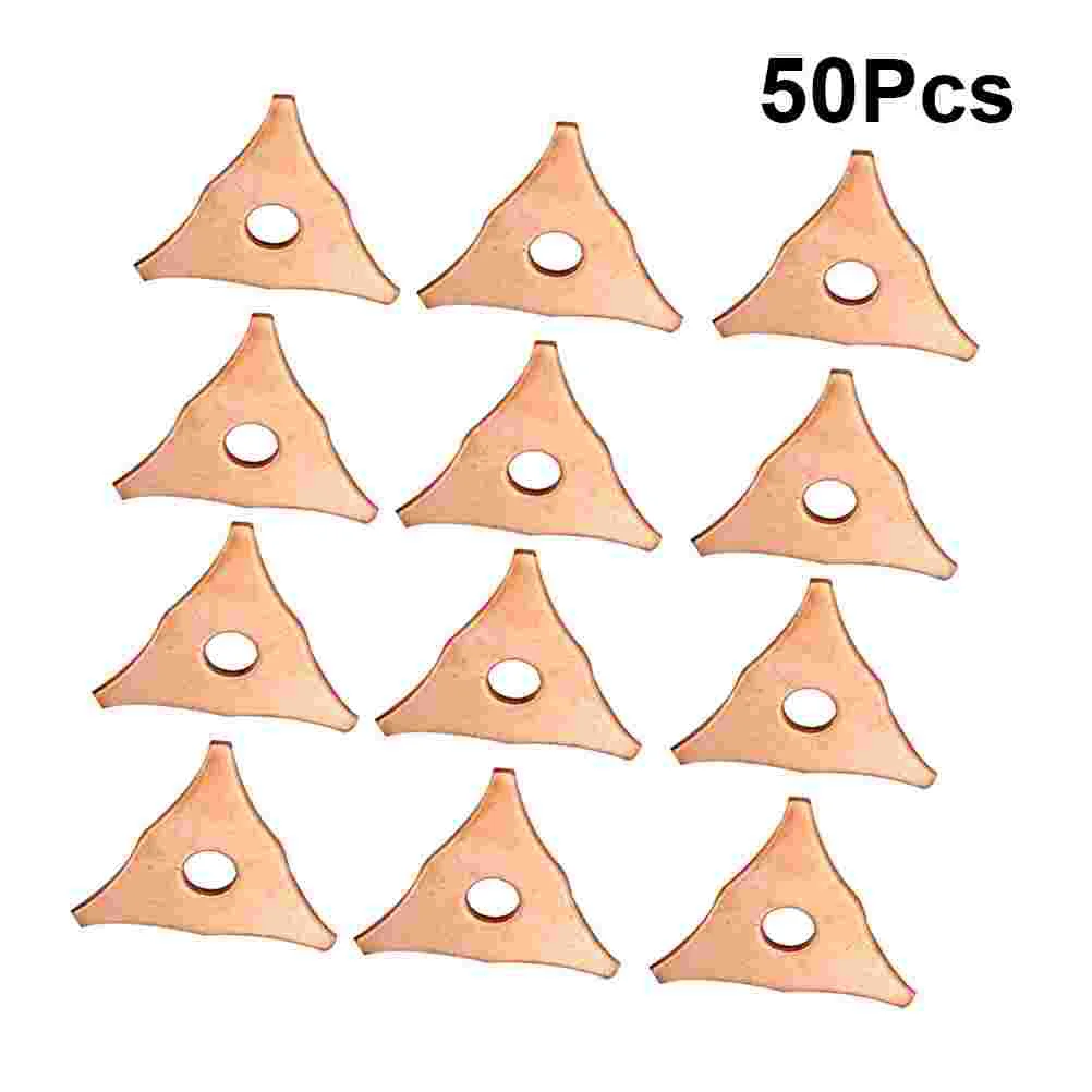 

50 шт., алюминиевые треугольные пластины для ремонта металла