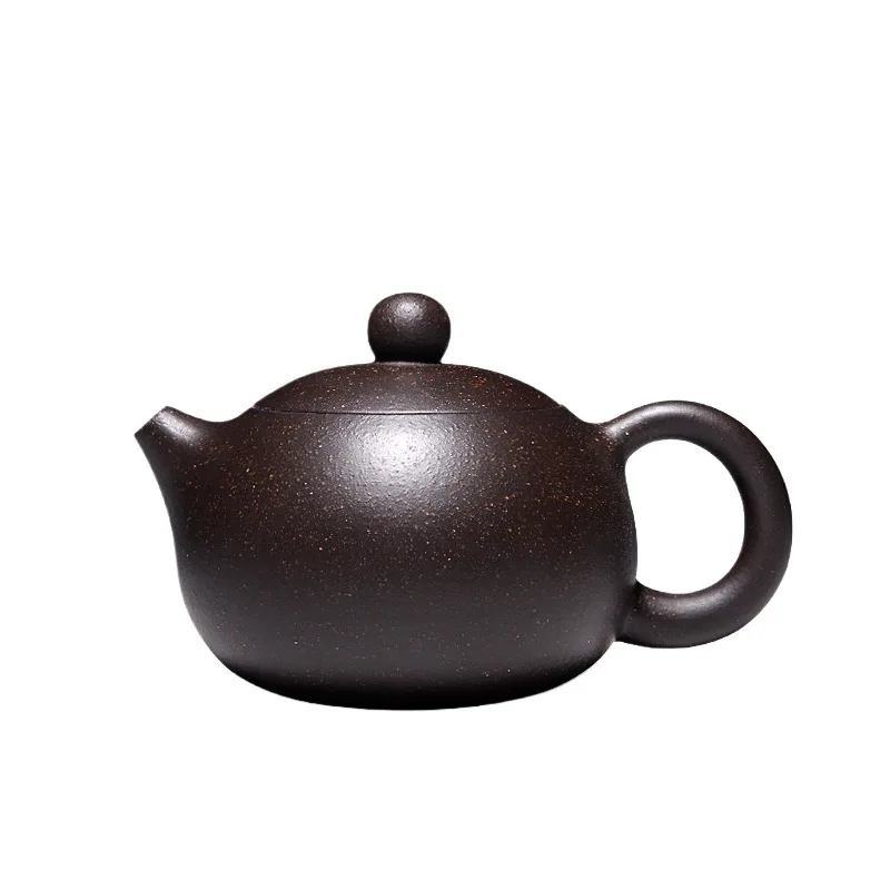 

Исинский фиолетовый глиняный горшок ручной работы, 90 мл, мини-маленькая емкость, черное золото, крышка с песком, шариковое отверстие, чай Xishi Kung Fu