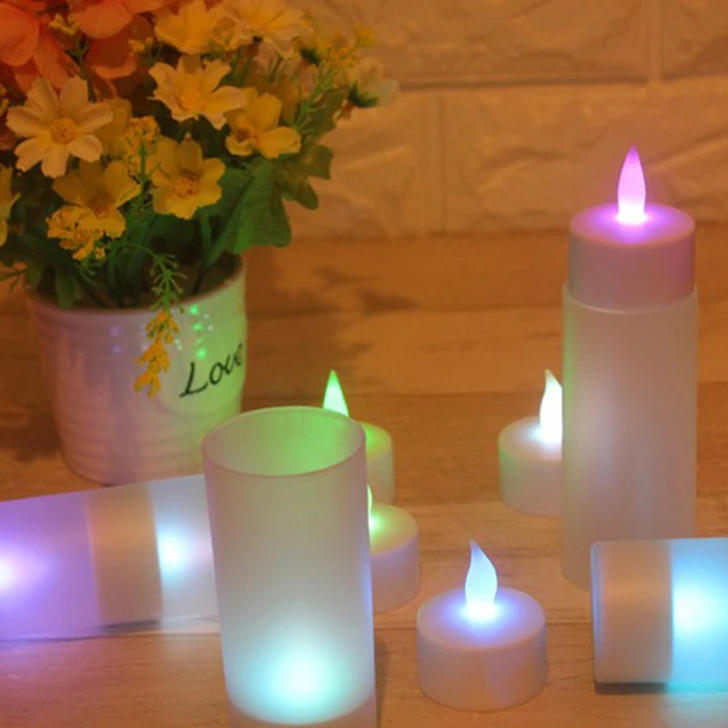 

USB Charge LED Rechargeable Flameless Tea Light Candle With USB Flameless Chargeable LED Battery Candles