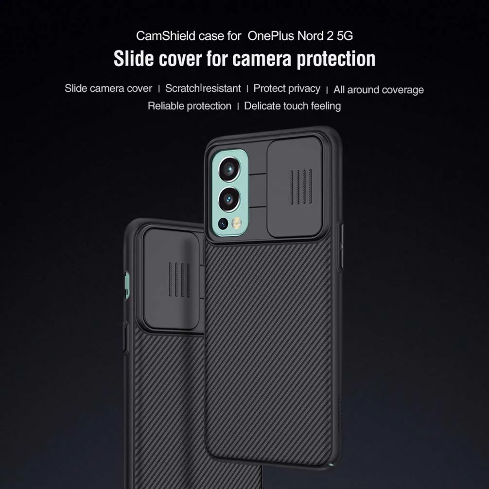 For OnePlus Nord CE 5G Case NILLKIN CamShield Case Slide Lens Anti-fall Protection Cases For OnePlus Nord 2 5G Back Cover