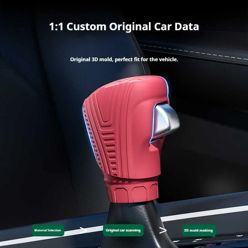 Фото Для автомобиля Honda HRV, силиконовый чехол для автоматической ручки переключения передач, безвкусный противоскользящий защитный чехол для ручки переключения передач, воротники переключения передач №4