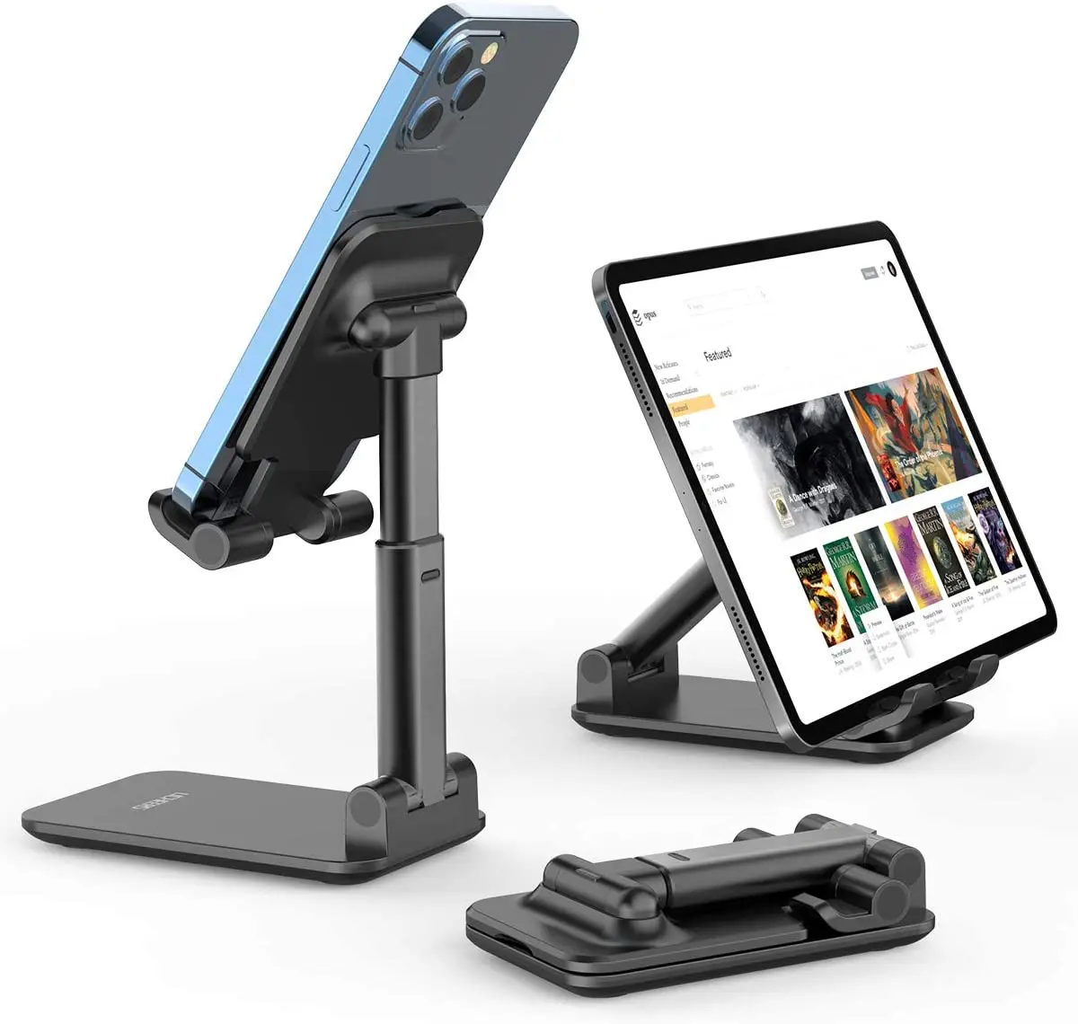 

Add to Wish List Adjustable Cell Phone Holder Folding Desktop Mobile Phone Holder Portable Phone Holder Compatible with iPhone 1