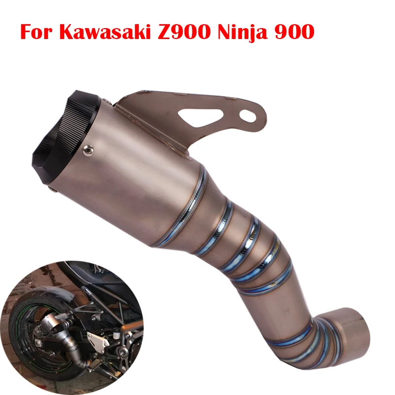 

Выхлопная система для мотоциклов Kawasaki Z900 Ninja 900 из титанового сплава, выхлопной труба без глушителя без дБ