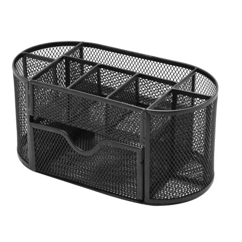 

Металлический настольный органайзер для канцелярии 9 мест