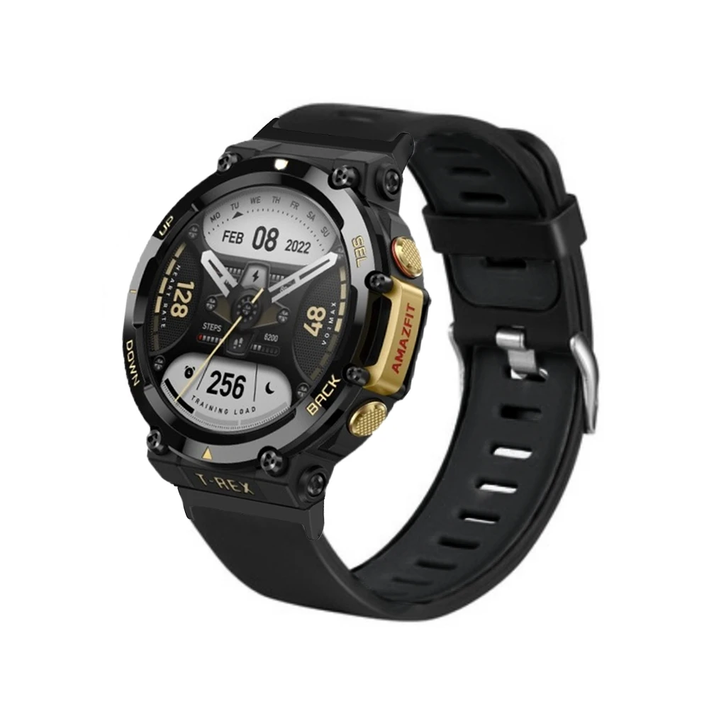 

Двухцветный силиконовый ремешок для Huami Amazfit T-Rex 2, спортивный браслет, сменный ремешок для часов, аксессуары для умных часов