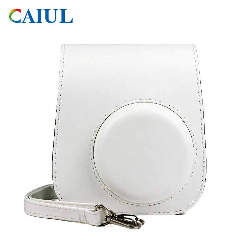 For Instax Mini 11 Camera Case PU Leather Soft Silicone Cover Bag for Fujifilm Polaroid Film Camera Bag with Shoulder Strap For