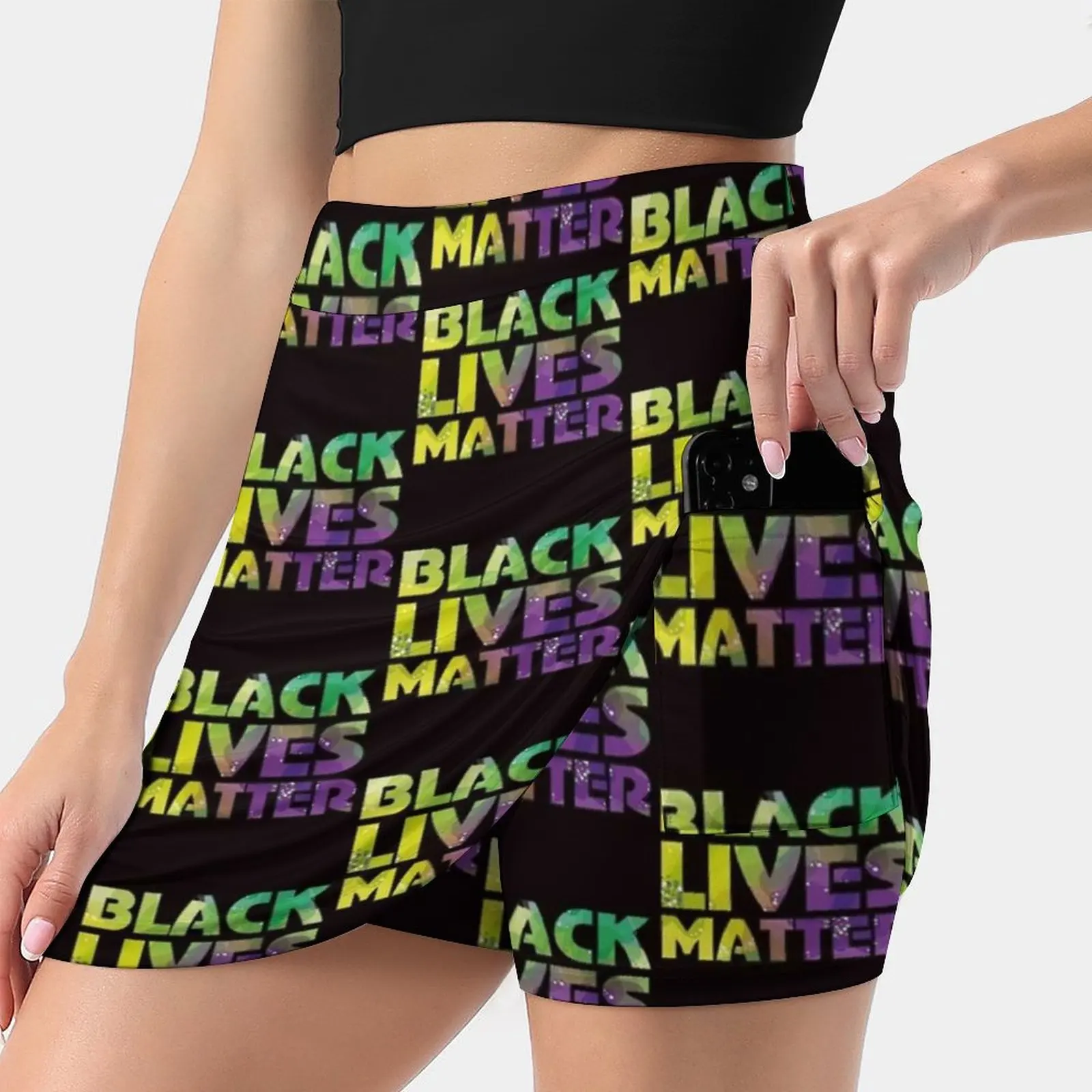 

Black Lives Matter Women's skirt Mini Skirts A Line Skirt With Hide Pocket Black Lives Matter Black Lives Matter Trump Black