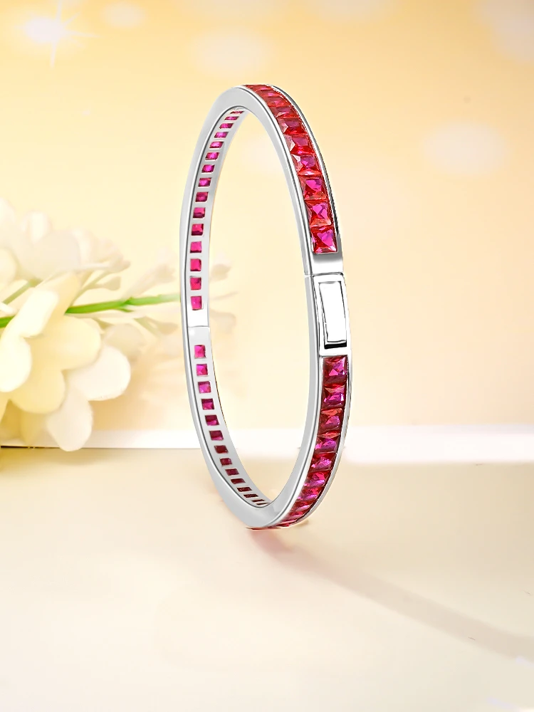 Женский роскошный многослойный браслет из серебра 925 пробы с красочным