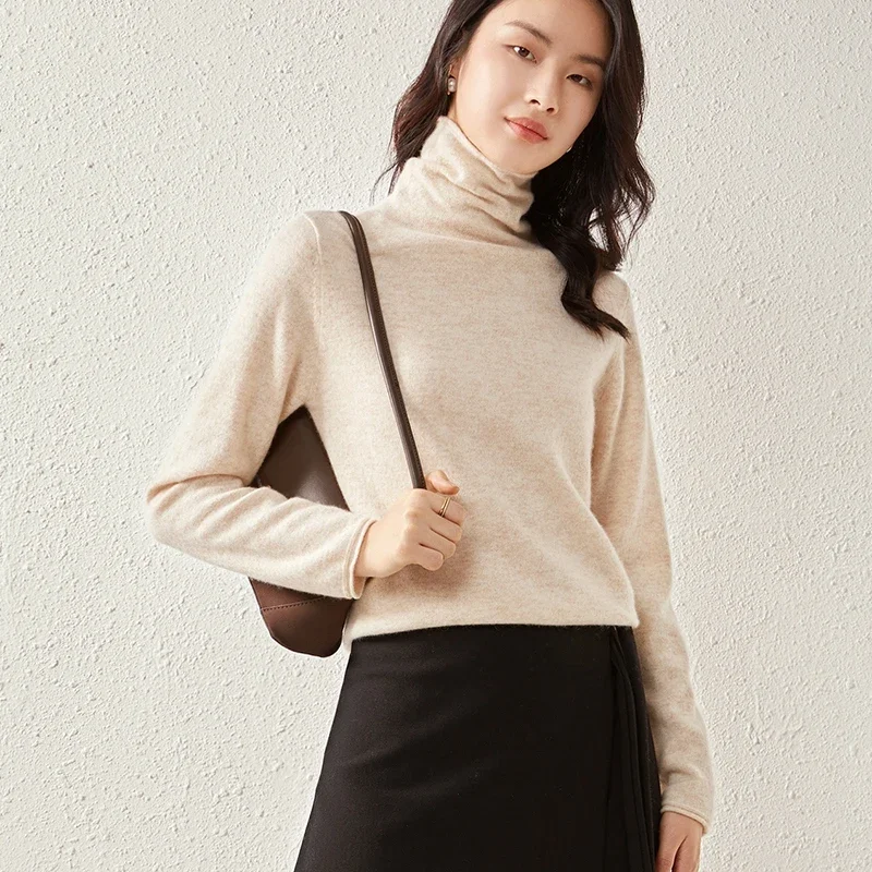 Женский кашемировый свитер WinvyNee с длинным рукавом