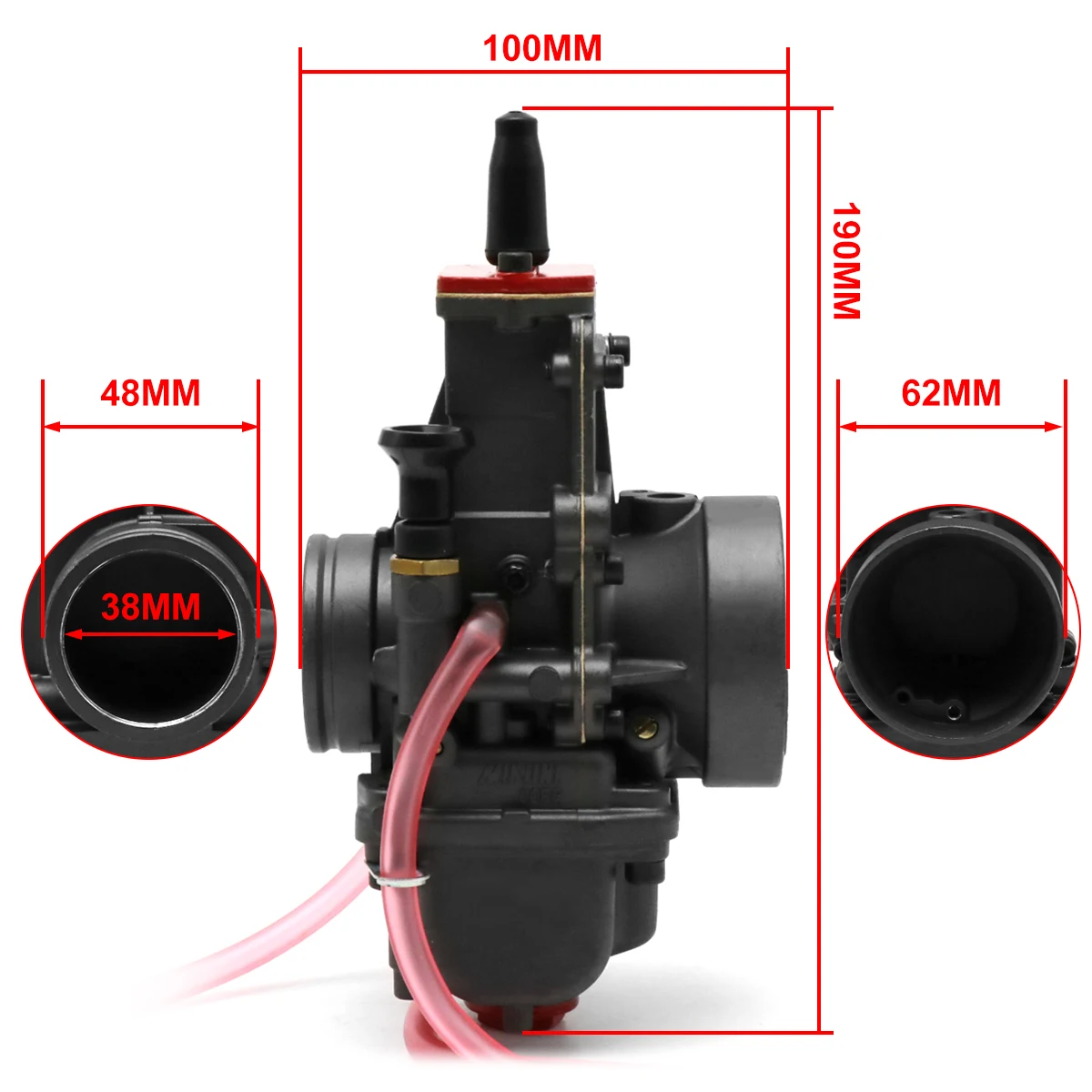 ZS гоночный мотоцикл Mikuni TM38 карбюратор плоский слайд для 300 куб. См 450 Кроссовый