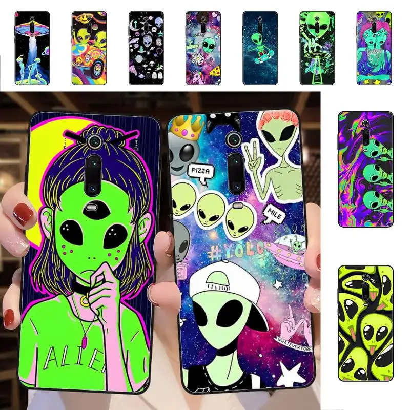

Cartoon alien space Phone Case for Redmi 5 6 7 8 9 A 5plus K20 4X S2 GO 6 K30 pro