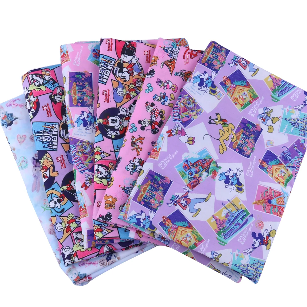 Ширина см ткань из полиэстера и хлопка для детских масок юбки домашней одежды