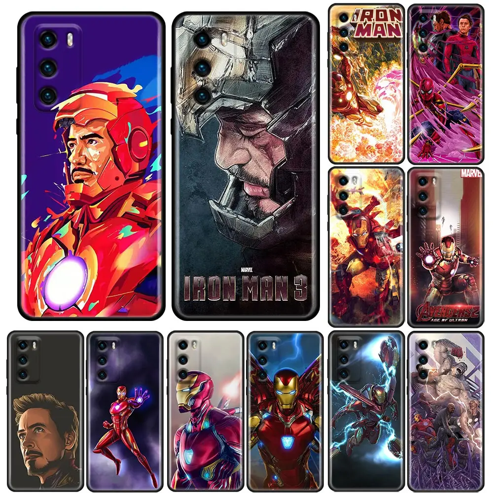 

Funny Iron Man Marvel Avengers Comic Phone Case For Huawei P50 P50E P40 P30 P20 2021 2020 2019 2018 Lite Pro Plus Pocket Cover