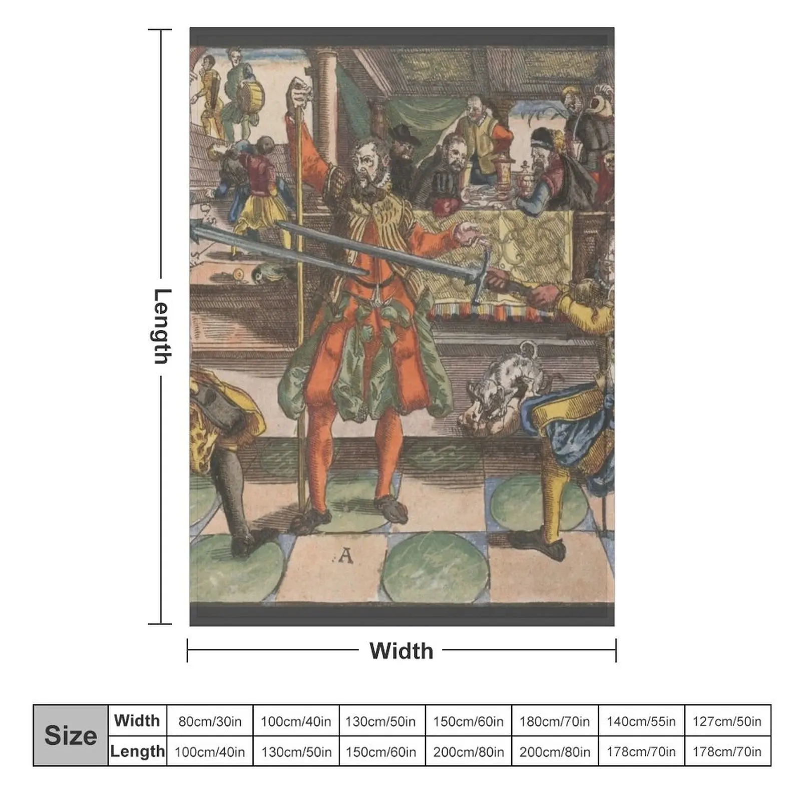 Одеяло Joachim Meyer средневековый меч мастер хема одеяла палочки покрывала для дивана