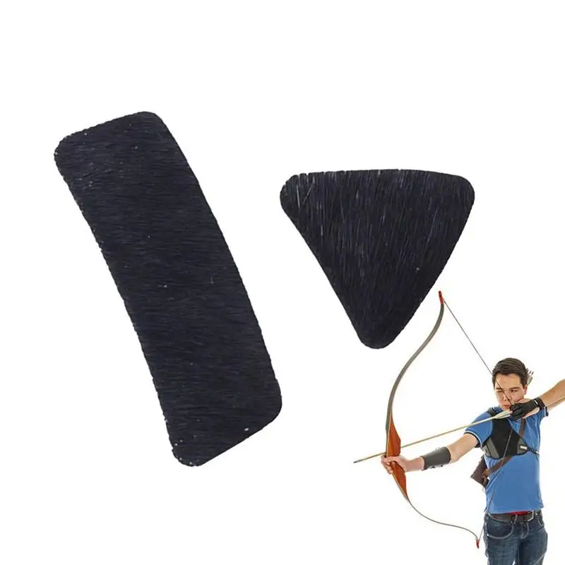 

Fur Arrows Rest 2pcs Adhesive Archer Protection Arrows Rest Sticker Lightweight Stick On Longbow Fur Pad Multifunctional Recurve