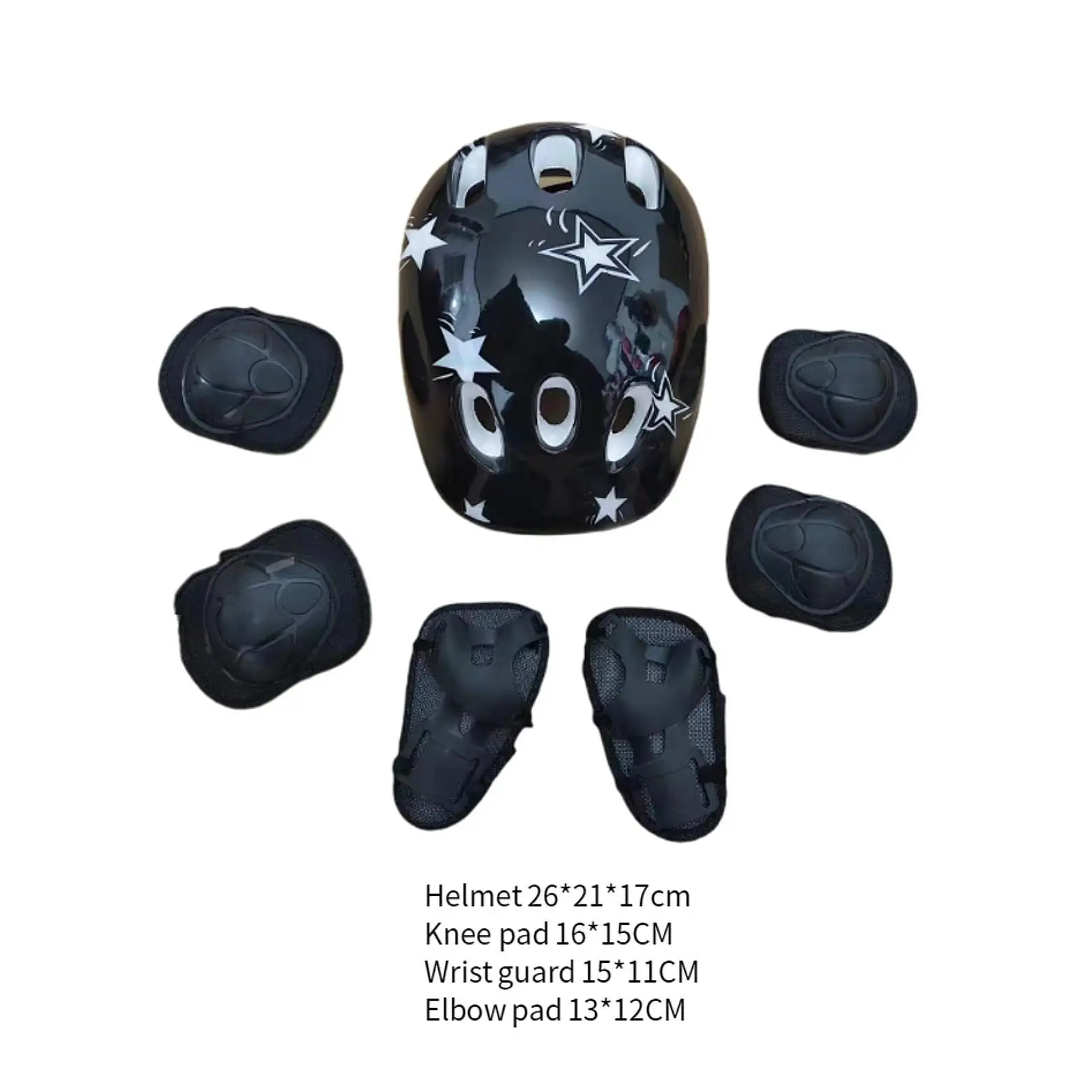 7 шт./компл. детский велосипедный шлем ударопрочный амортизирующий для катания на