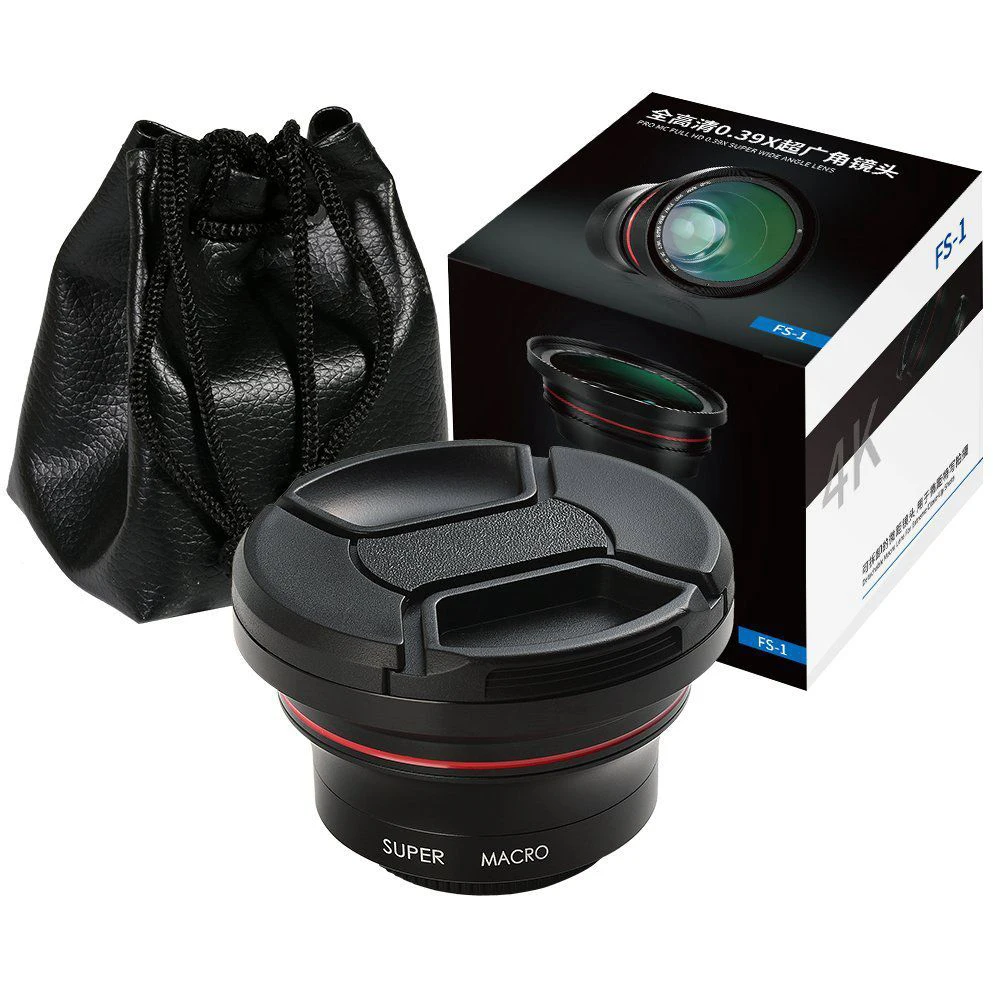 

ORDRO Wide Angle Lens for 4K Video Camcorder Lens 1080p Full HD Camera 37mm 0.39X Lens with Macro Portion Video Recording Hot~