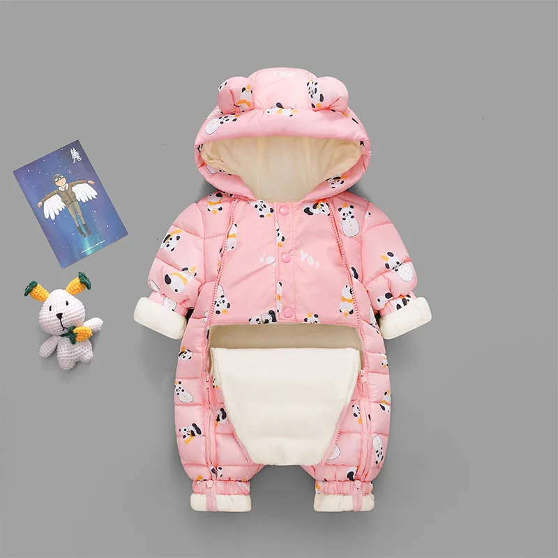 

Одежда для новорожденных девочек, зимний комбинезон, бархатный плотный женский комбинезон, комбинезон для мальчиков, пальто для малышей