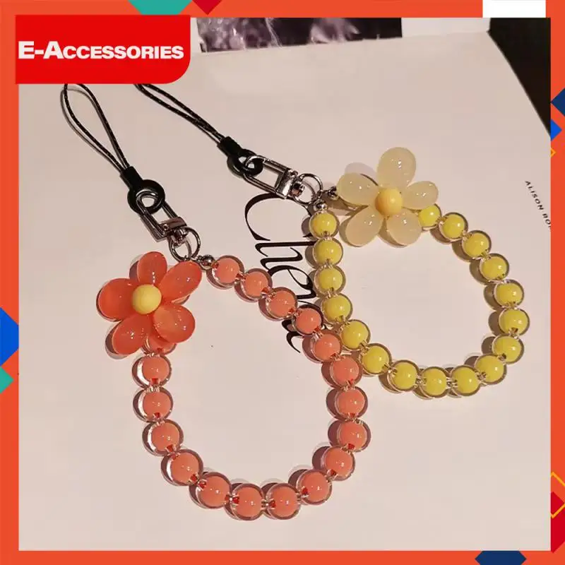 

Gift For Friends Cellphone Pendant Convenient Universal Phone Case Lanyard Mobile Strap 1 Pcs Beaded Phone Chain For Phone