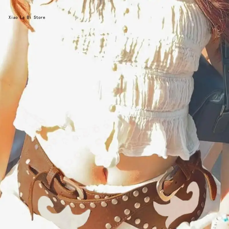 

Винтажный ремень с пряжкой из искусственной кожи, ремень в американском стиле для взрослых, Harajuku, поясные ремни XXFD