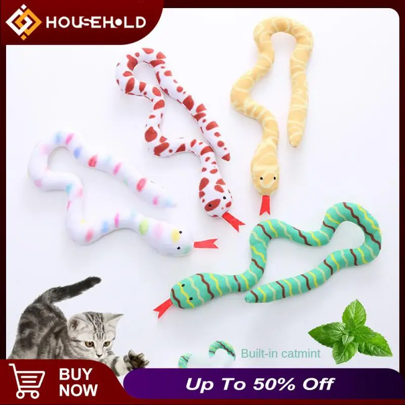 

Add Catnip Inside Rod Mouse Toy Skin-friendly Wool Fabric Wear-resistant Catnip Size 52cm Bite-resistant Interactive Cat Toy