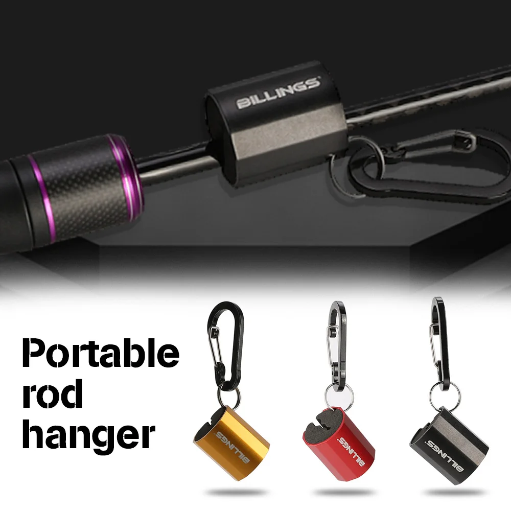 

Fishing Rod Holder Clip Metal Housing Support Wearable Belt Clip Rod Holder Stand Up Pole Strong and Sturdy Fishing Accessories