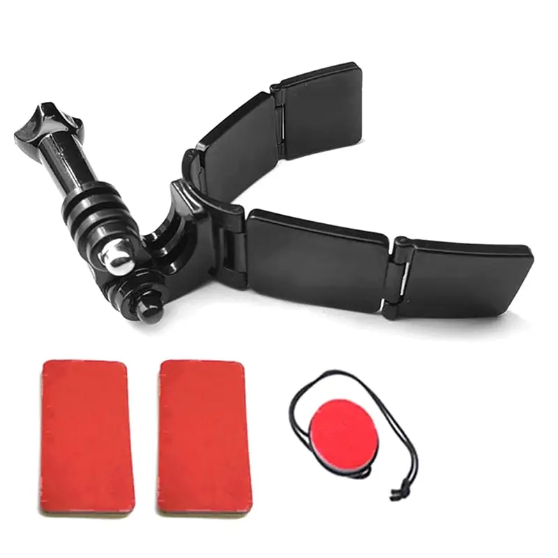 

1PC Full Face Helmet Chin Mount Holder For Hero 11 10 9 8 7 DJI Insta360 Camera Strap Foldable Front Chin Mount Accessory