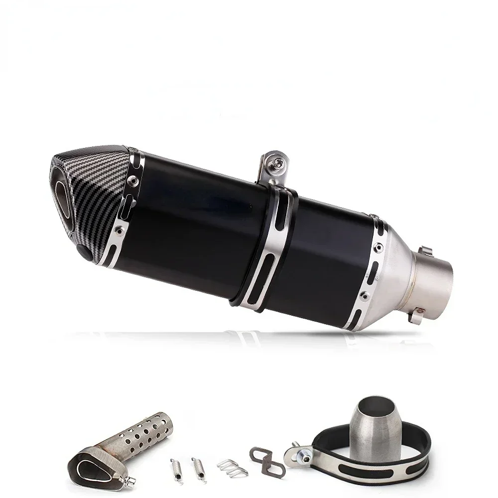 Tubo de escape da motocicleta 51 мм com silenciador anus motocross para Z400 250 R15 R3 sujeira питбайк скутер