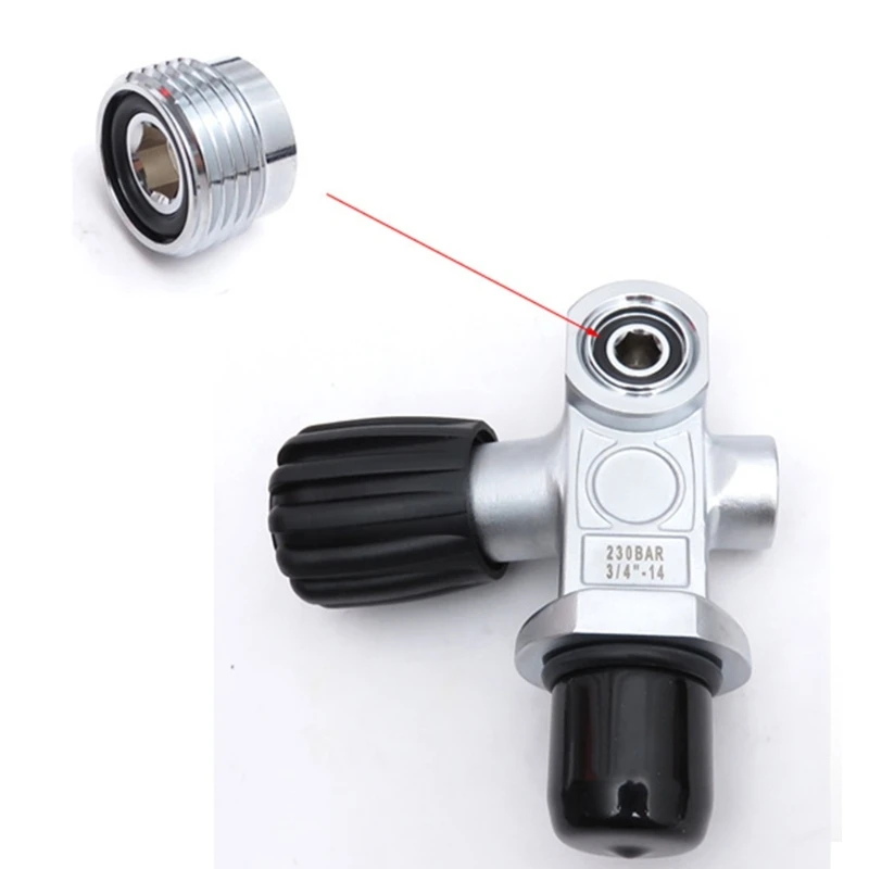 Din to Yokes Вставные баки Клапаны Адаптер Акваланги Кольца для дайвинга Зажимы