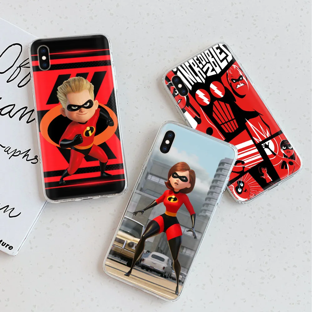 

The Incredibles Transparent Phone Case for Motorola Moto E4 E5 Play GO E6 E6S E6I E7 E7I Power E20 E30 E40 G6 Plus