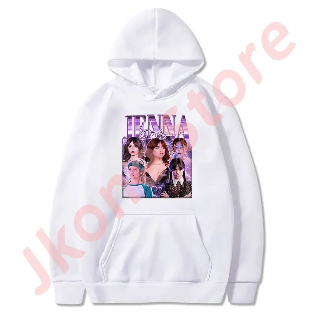 Jenna Ortega винтажные толстовки 90-х годов новые пуловеры с логотипом косплей женские