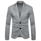 2021 Новый Стиль Повседневная мода приталенный однобортный костюм для мужчин Классическая Корейская куртка Роскошные мужские блейзеры пальто мужская одежда