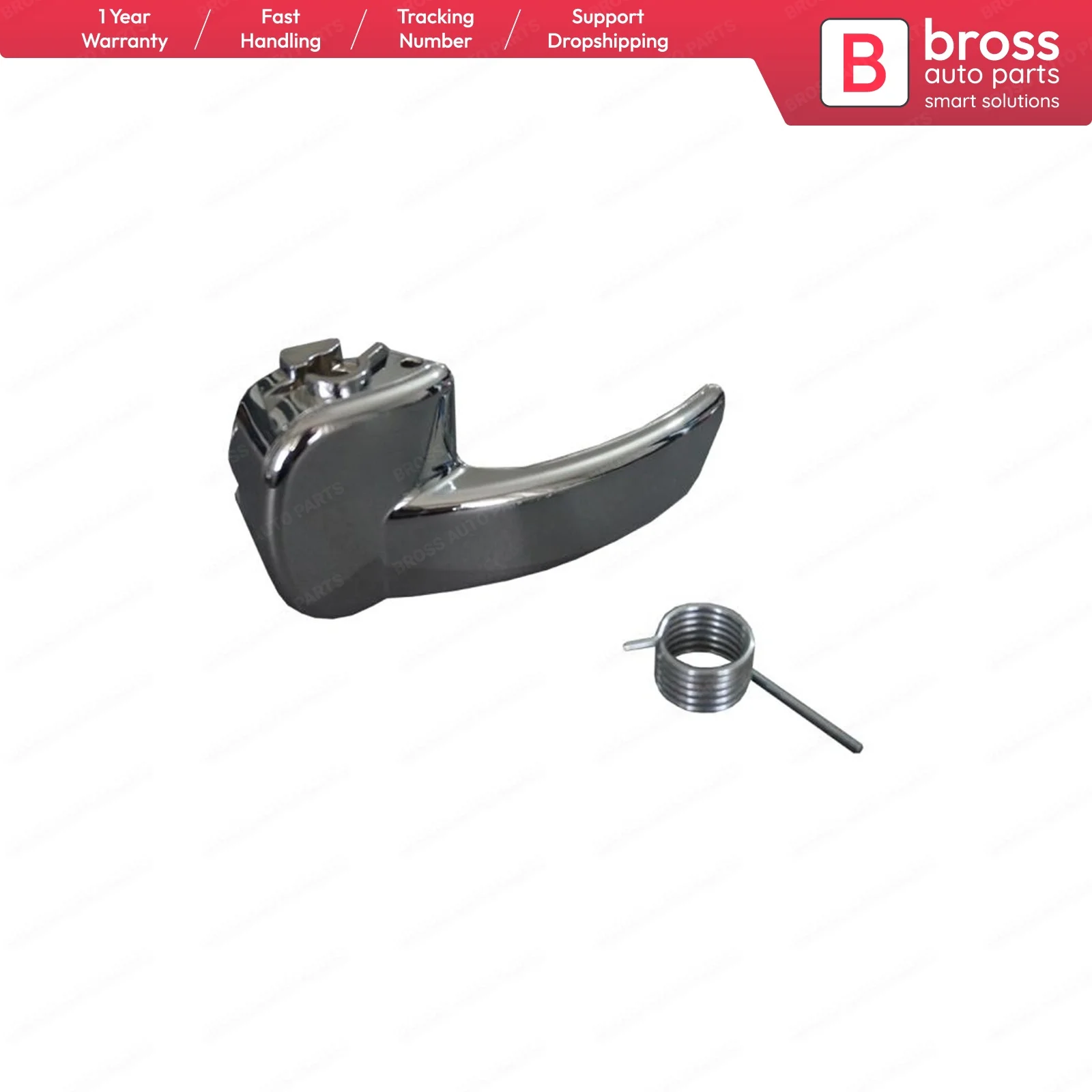 

Bross BDP916 Interior Front or Rear Left Side Door Chrome Handle For Nissan Qashqai 2007-2013 J10 Dualis 80670JD00E, 80671JD00E