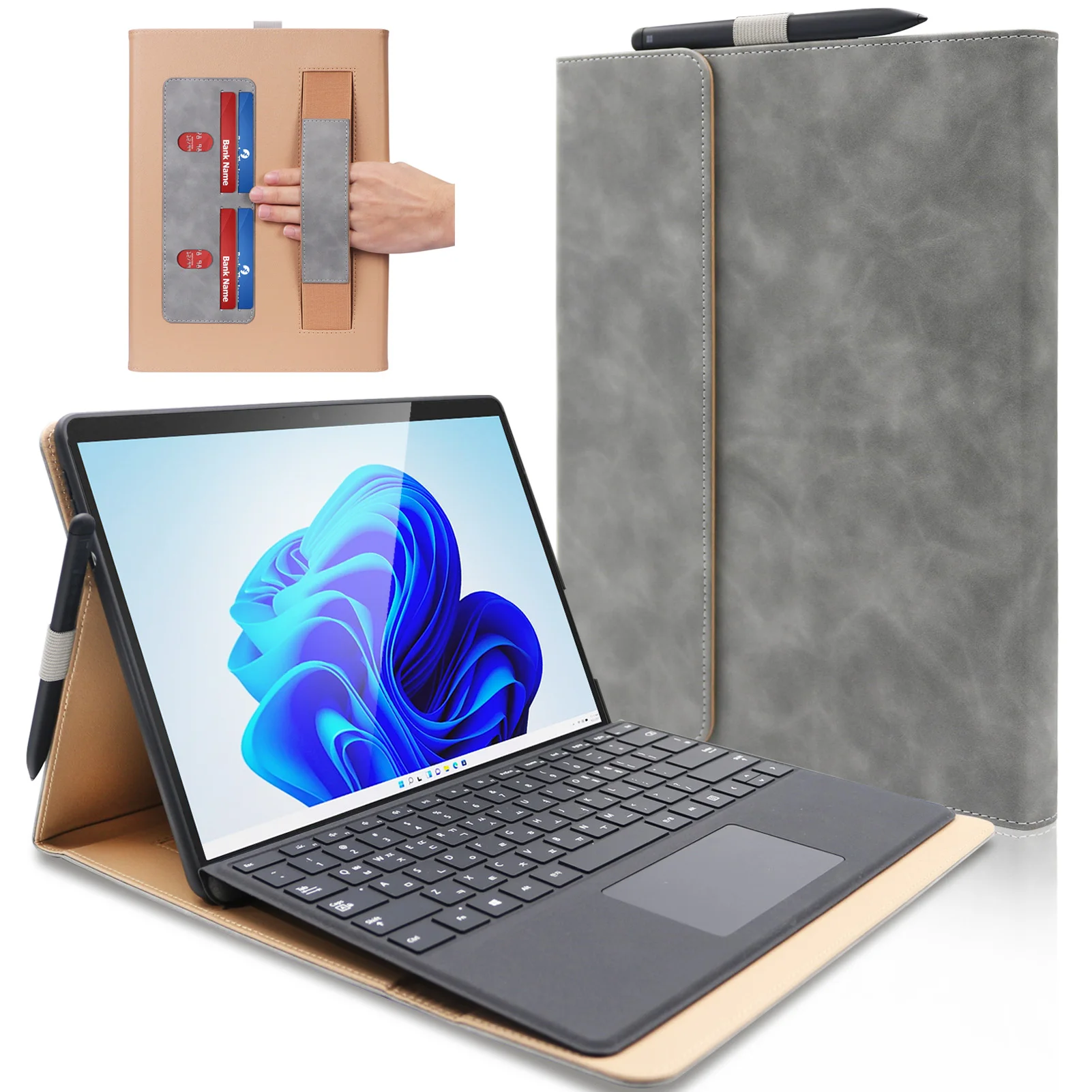 

Чехол для Microsoft Surface Pro 8, 2021 дюйма, с ремешком на руку