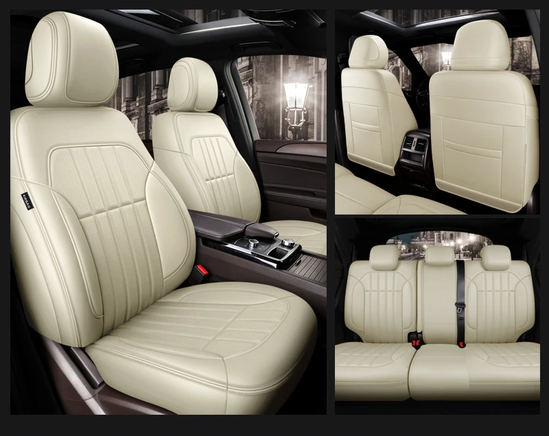 

Аксессуары на заказ, чехлы на автомобильные сиденья для 5-местных сидений, полный комплект, кожа, специально для Mercedes Benz w204 w205 w211 w203 w246