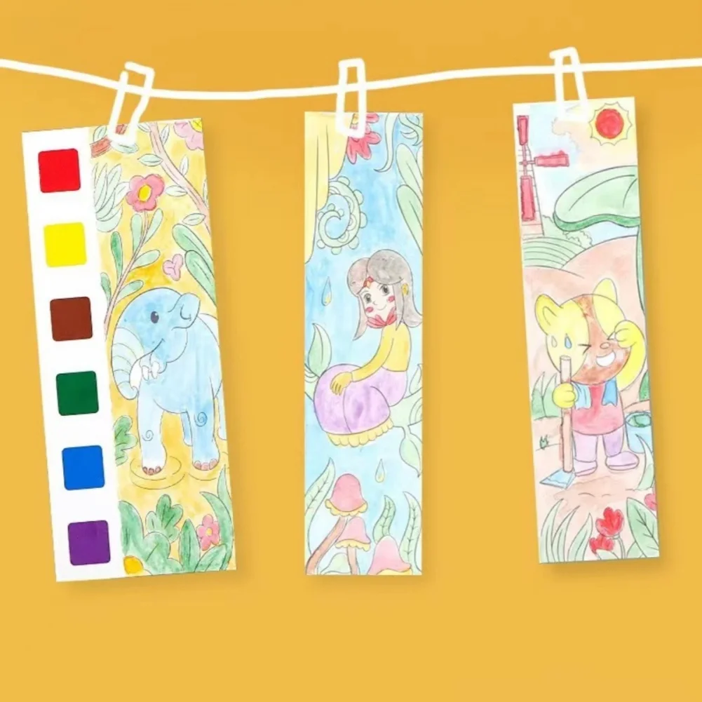 Краски с водой книжки-раскраски для детей карманный набор акварельной живописи