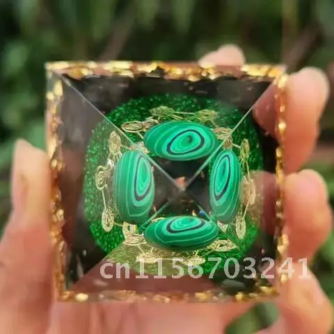 Камень оргонит кристаллы пирамиды Природная Энергия ОРГОН генератор для