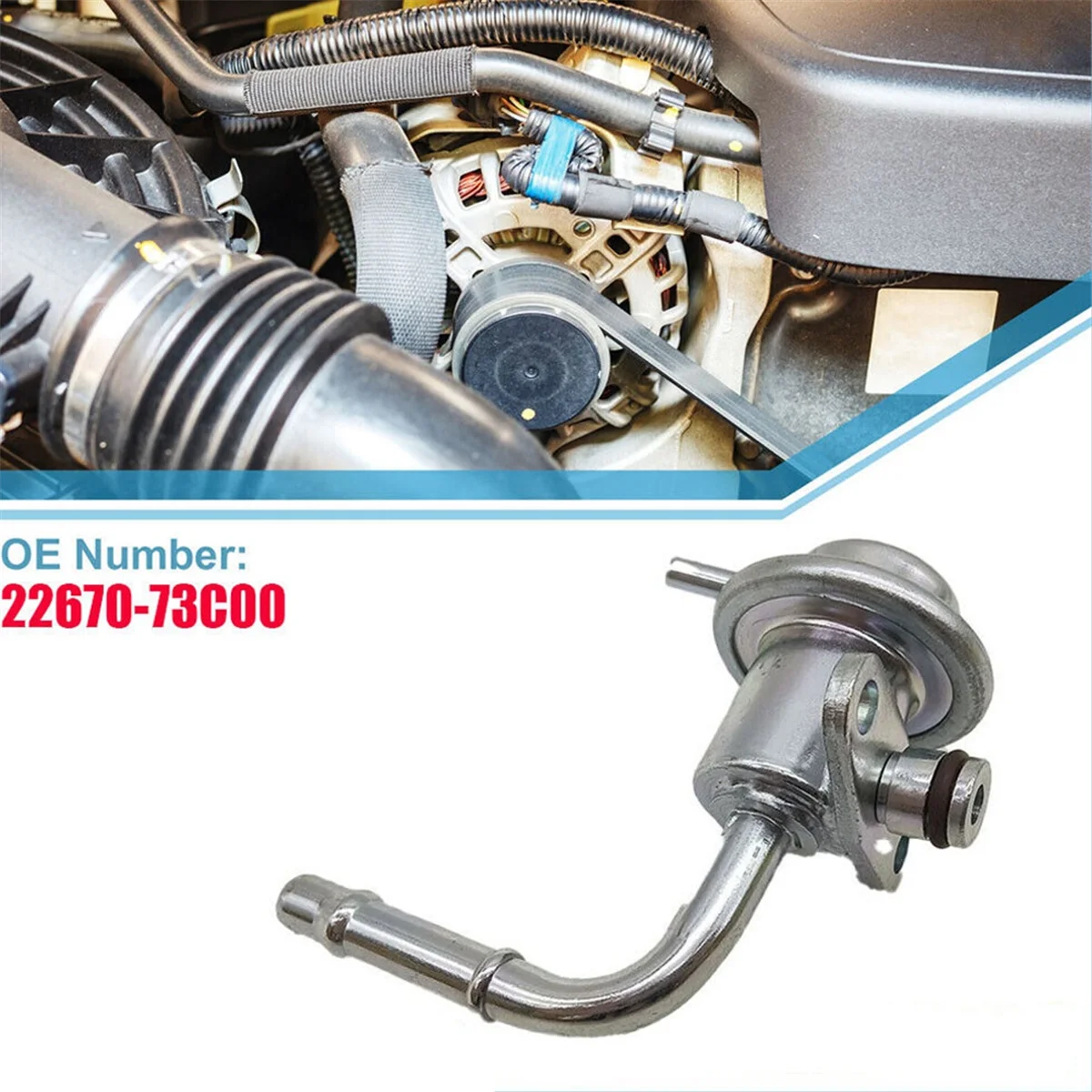 Новый регулятор давления топлива 22670-73C00 для Nissan 1100NX AD HY10 Almera Primera