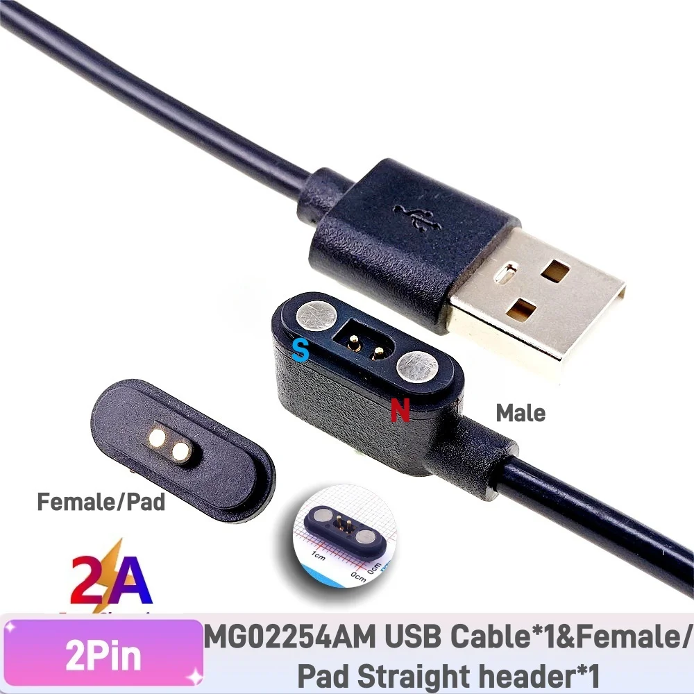 

1 пара магнитных разъемов Pogo Pin 2 3 4 6 контактов 2A водонепроницаемый Pogopin «папа-мама» 2,54 мм USB Type C подпружиненный кабель питания постоянного тока