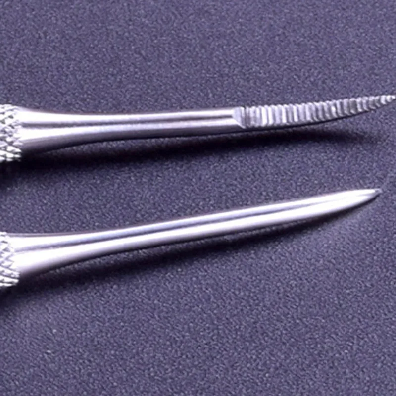 Пилочка для ногтей из нержавеющей стали двусторонняя пилочка педикюра край