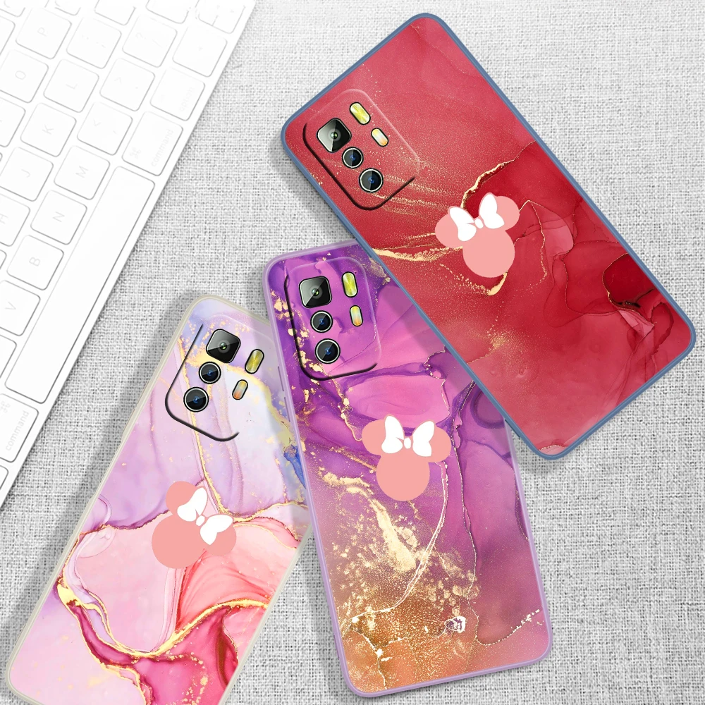 

Disney new colorful luxury For Xiaomi Redmi Note 11T 11 11S 10T 10 9T 9S 9 8T 8 7 6 5 Pro Liquid Rope Phone Case Cover