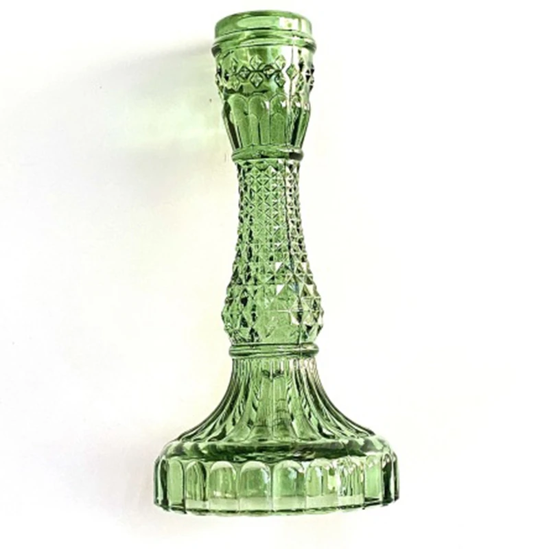 

Скандинавский стеклянный подсвечник