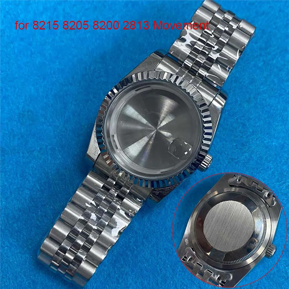 

Ремешок для часов, из минерального стекла и нержавеющей стали, 36 мм