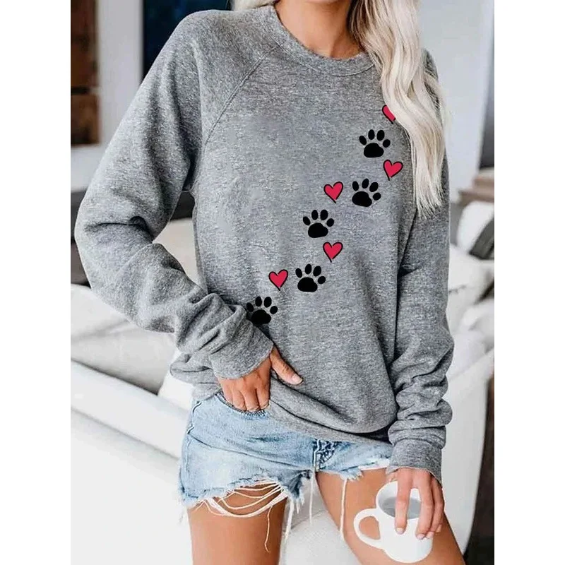 

Hoodie European and American fashion trend women's hoodie 3D printed loose top